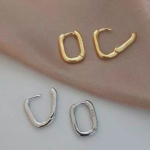 Women's Luxury .925 Sterling Silver Gold Hoop Drop Pierced Earrings